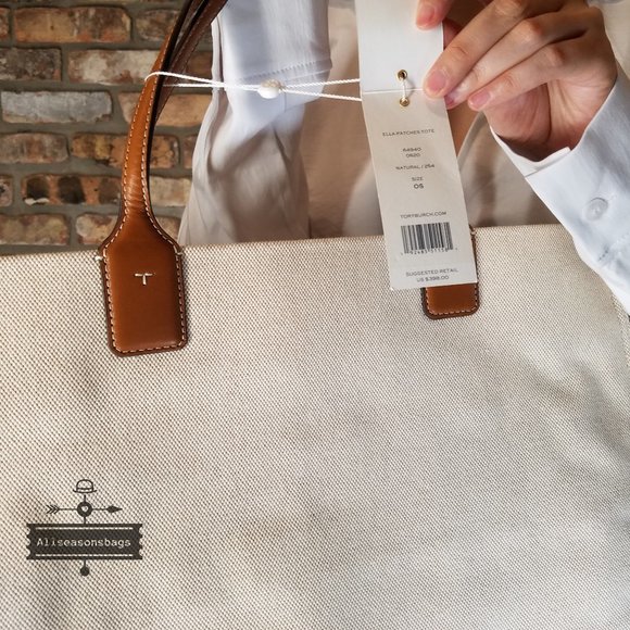 TORY BURCH ella patches tote airline aircraft NWT - Picture 4 of 5